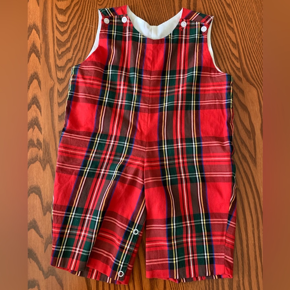 Classic Whimsy Tartan Romper